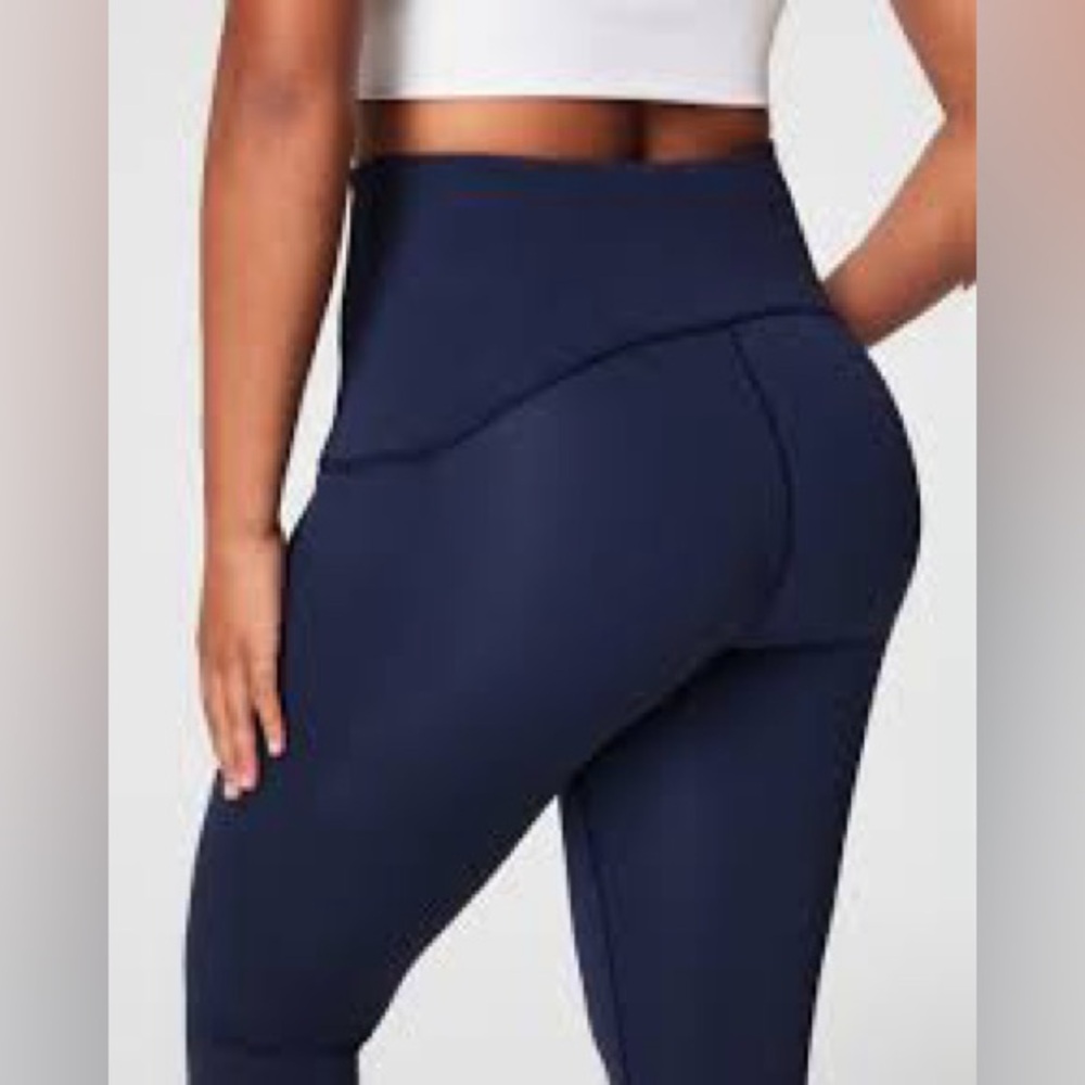 SPANX Midnight Black High-Waist Leggings - Picture 2 of 12